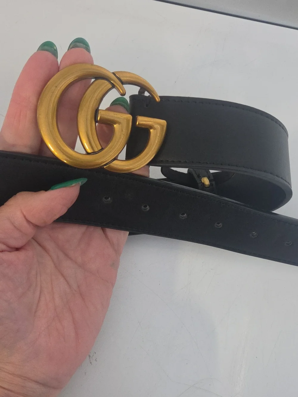 95 Gucci Belt Black GG